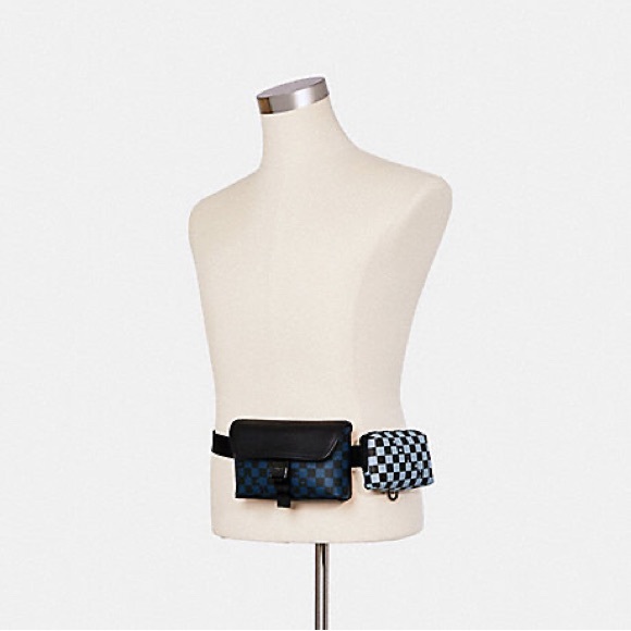 Coach Other - RIDER DOUBLE BELT BAG WITH CHECKER PRINT